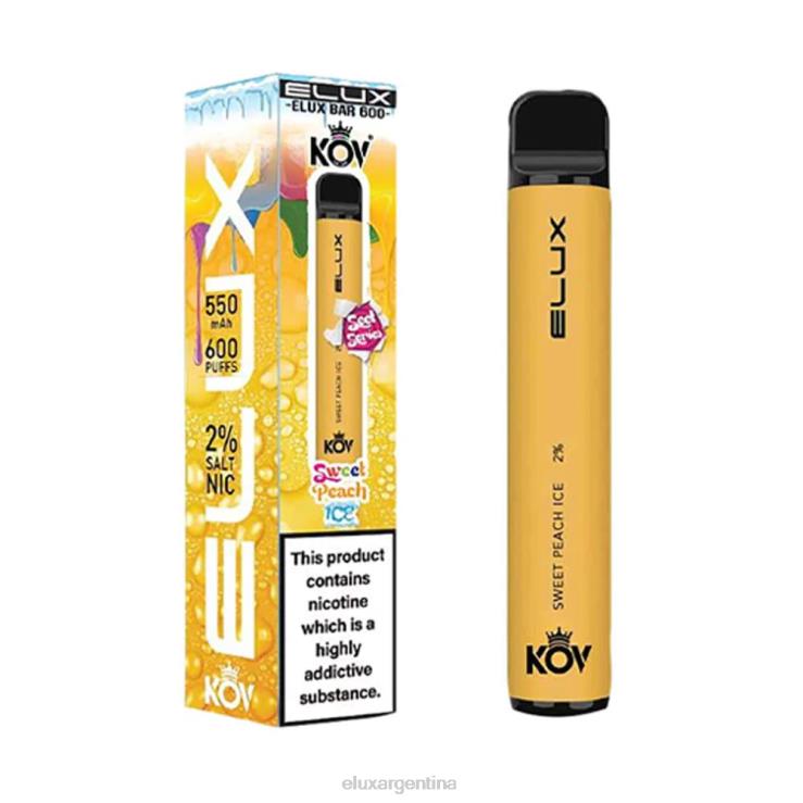 Elux Bar vape desechable serie dulce | Elux Vape Price V2B20108 hielo de durazno dulce