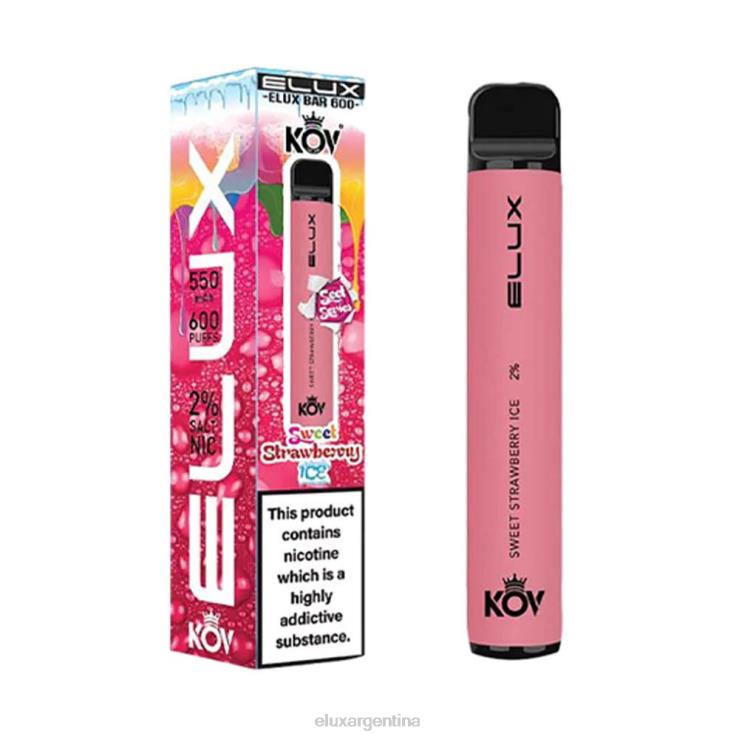 Elux Bar vape desechable serie dulce | Elux Vape Review V2B20110 hielo dulce de fresa