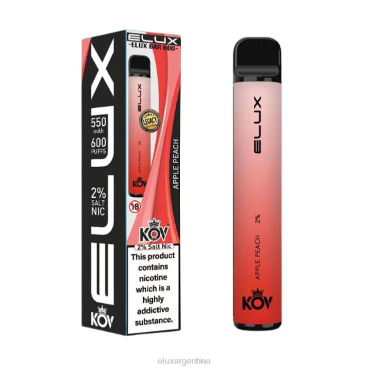 Elux Bar vape desechable serie Legacy | Elux Puffs Argentina V2B20103 durazno manzana
