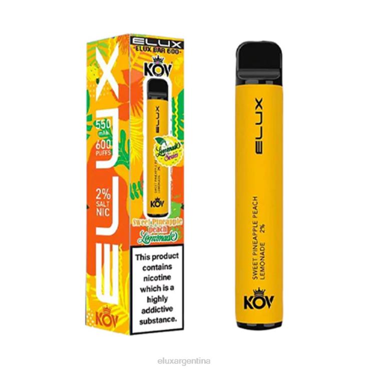 Elux Bar vape desechable serie limonada | Elux Vape Price V2B2078 piña melocotón limonada dulce