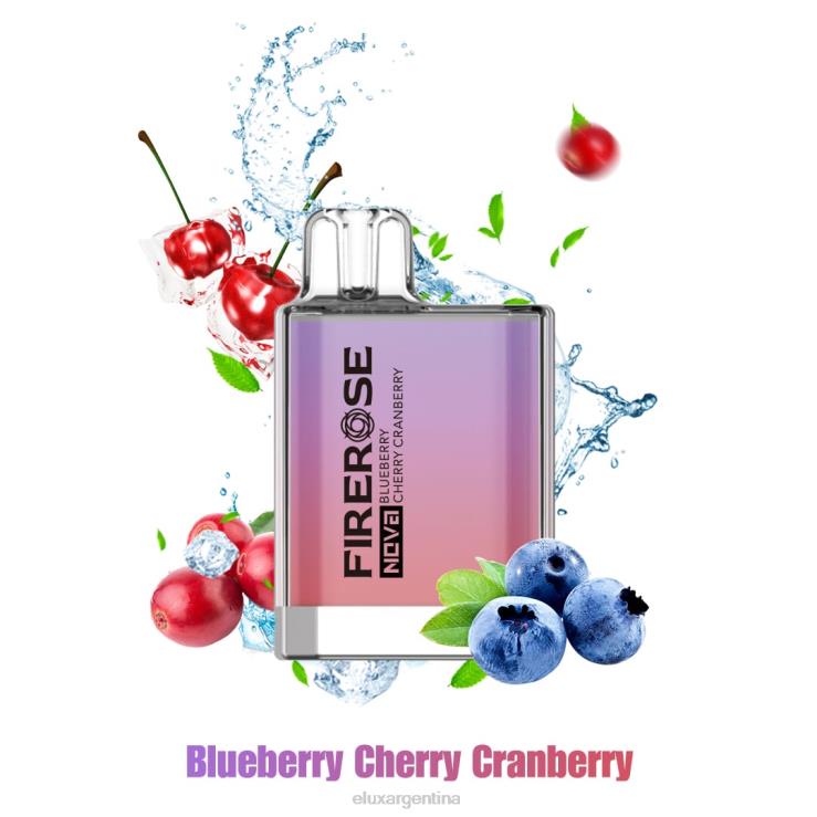 Elux Firerose Nova Vape disponible de 600 inhalaciones | Elux Amazon Argentina V2B2021 arándano cereza arándano